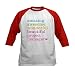 CafePress Project Manager Baseball Jersey Kids Cotton Baseball Jersey, 3/4 Raglan Sleeve Shirt Red/White