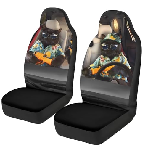 Housse de siège auto chat noir pour des trajets quotidiens confortables