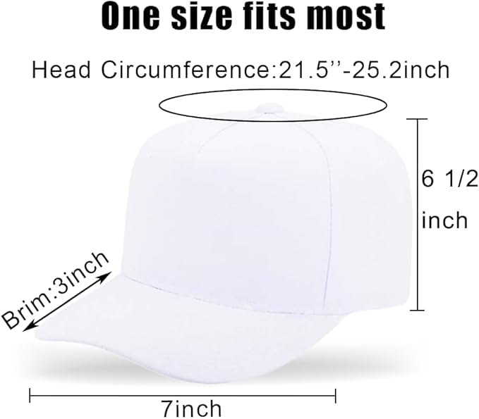 Image of 5-Panel Baseball Cap for Workouts, Hiking, Outdoor Sports, Customizable DIY Design, All-Season Comfort Fit, Adjustable