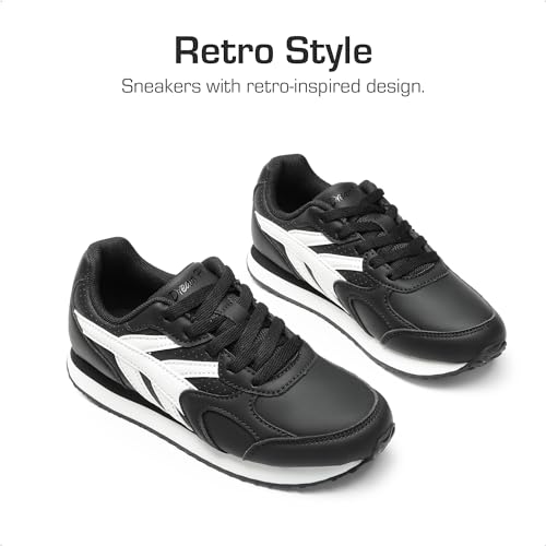 DREAM PAIRS Girls Sneakers Lace-up Tennis Running Casual LilLegends Lightweight Classic Walking Shoes for Little/Big Kid2