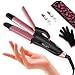 JYfeel Travel Hair Curling Iron Mini Hair Straightener and Curler,1 Inch Ceramic Dual Voltage Flat Iron, 2 in 1 Hair Curling Wands,with Heat Resistant Bag,Glove and 2 Clips