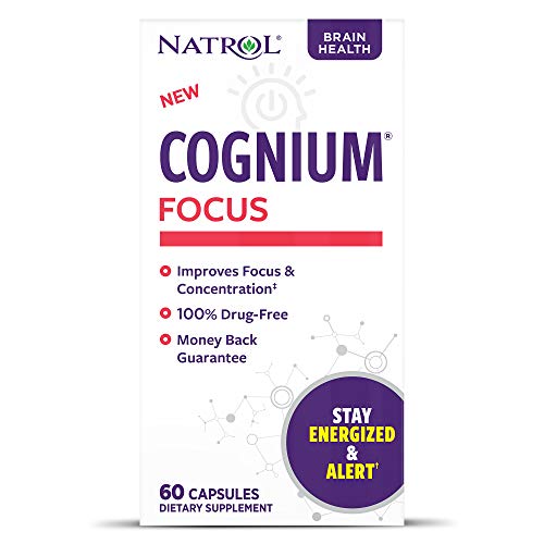 Natrol Cognium Focus, Brain Health and Focus Supplement, 60 Capsules