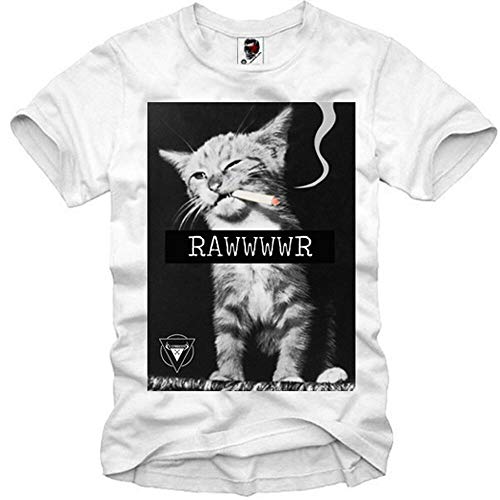 E1Syndicate T-Shirt Tiger Cat Cat Eleven Hipster Blogger Boy 1616C