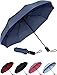 Produktbild Repel Umbrella sturmfester Regenschirm  kompakter, leichter, automatischer, starker und tragbarer Sonnenschirm  windresistent, kleiner faltbarer Taschenschirm für Männer und Frauen  Dunkelblau