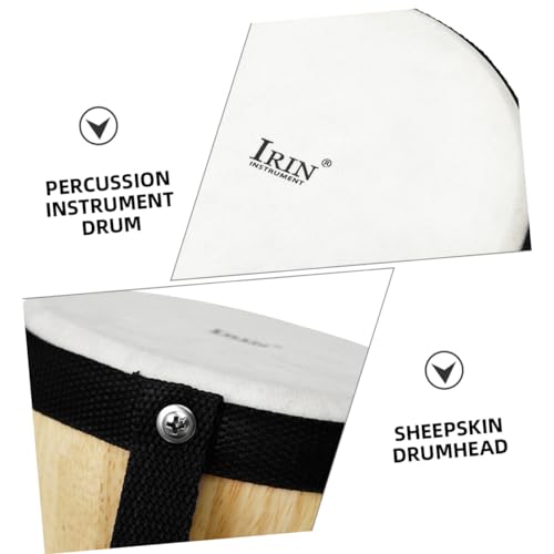 Vaguelly Tambor de percussão, tambor com martelo, instrumento musical de madeira, tambor de mão, bas
