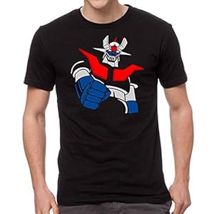 JUL Mazinger Z Camiseta Hombre Mazinger Z Blanca100% Algodon – Camisetas Anime EGB.