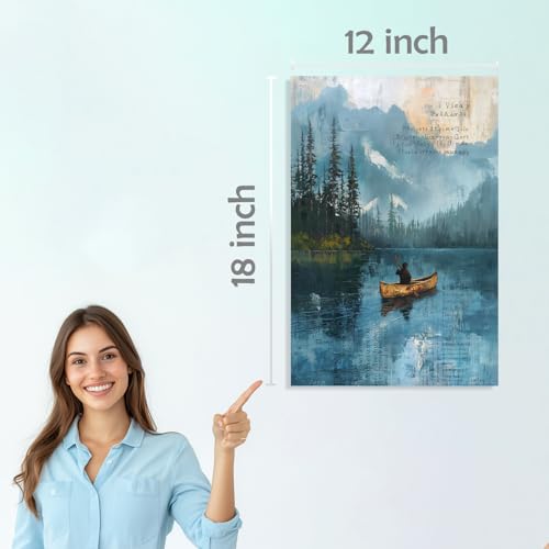 Image of SiddArtify Scenic Landscape Art Print Set - Nature - Travel - Animals in Vibrant Colors - Sticker - 12x18 Inch - Pack of 6 Wall Room Decoration art Poster Prints