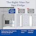 Waterspecialist DA29-00003G Refrigerator Water Filter, Replacement for DA29-00003G, DA29-00003B, Aqua-Pure Plus, RSG257AARS, RFG237AARS, HAFCU1, RS22HDHPNSR, WSS-1, 3 Filters