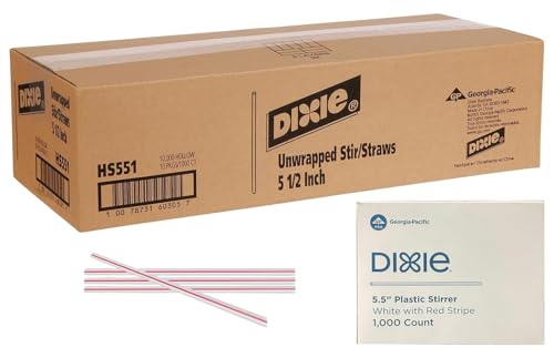 Dixie Plastic Coffee Stirrers, 10,000ct, 5.5