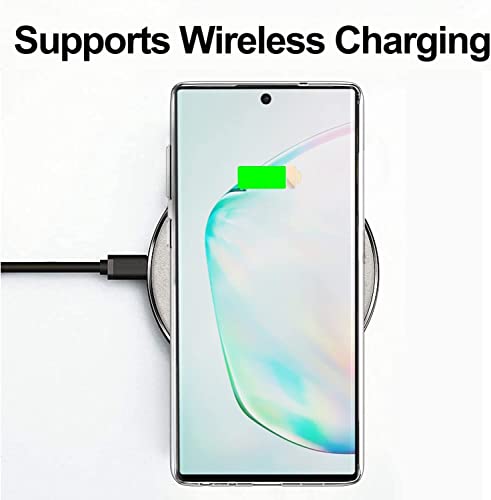 Image of NISHTECH for Samsung Galaxy Note 10 Premium Transparent Hybrid Soft Slim Dust Proof Back Case Cover Silicone with Camera Protection
