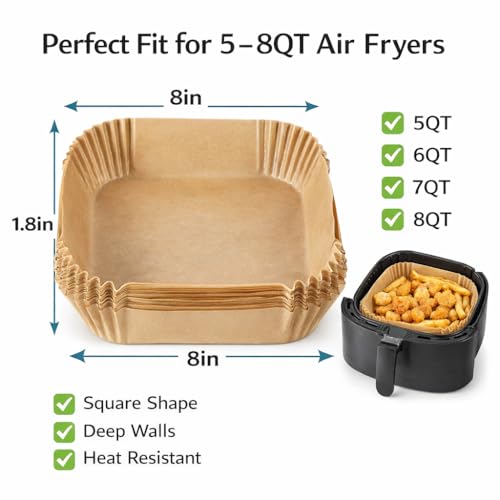 Image of Air Fryer Silicone Liner Set, Heat Resistant Non-Stick Baking Mat, Reusable Oil-Proof Cooking Basket for Air Fryers, Ovens, Microwaves and Steamers, Grey and Blue (Bottle+Fryer Combo)
