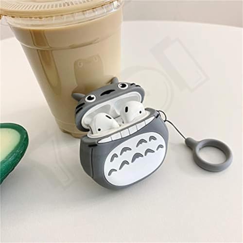 Image of YODI Case Cover for Airpods Pro|Pro 2|Airpods Pro 3|Airpods 4 Pouch, Silicone Cases with Cleaner Kit 360 Drop Protection,Shock-Resistant ((Totoro), Airpods Pro /Pro 2)