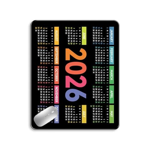 Pad with 2026 Calendar Series Coating Desk Mat for Longe Use and Secure Movement Decorative Mat