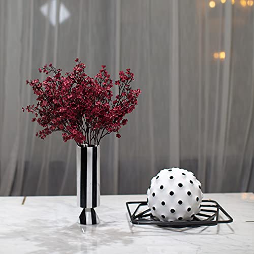 U/D Babys Breath Artificial Flowers 8 Bundle Real Touch Fake Gypsophila Plastic Silk Flowers For Home Diy Garden Decor Wedding Party thumb #1