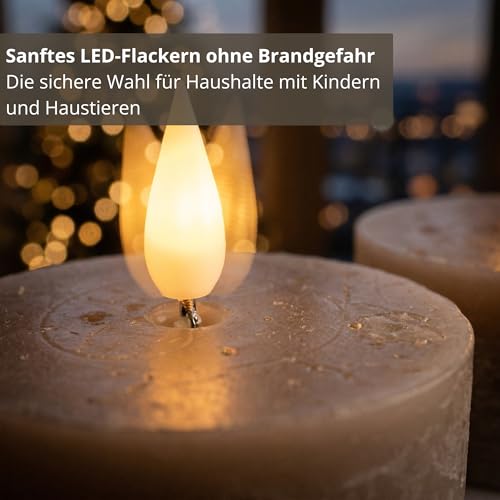 Velas decorativas para salón mini velas LED con mando a distancia 4