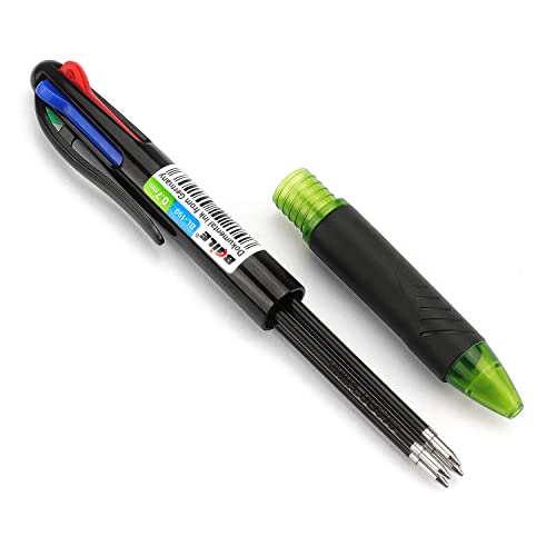 4 Pack Multicolor Ballpoint Pens 4-In-1 0.7Mm Colored Retractable Ballpoint Gift Pens For Office School Supplies Students Gift #TOP2