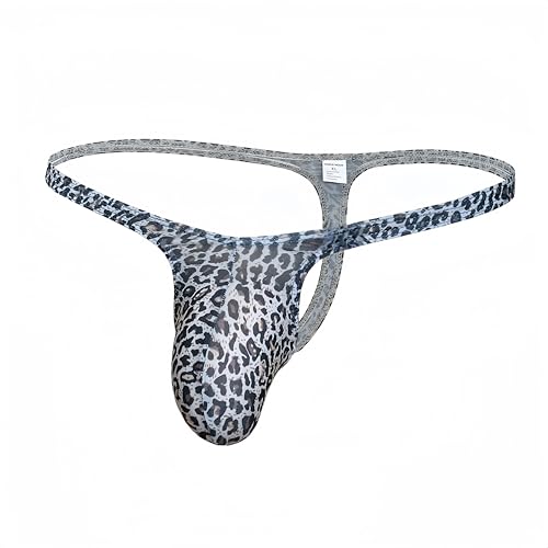 Men's Leopard Print Thong Ice Silk| Fashionable Print, Stretchy Fabric, Sexy Wild Charm2