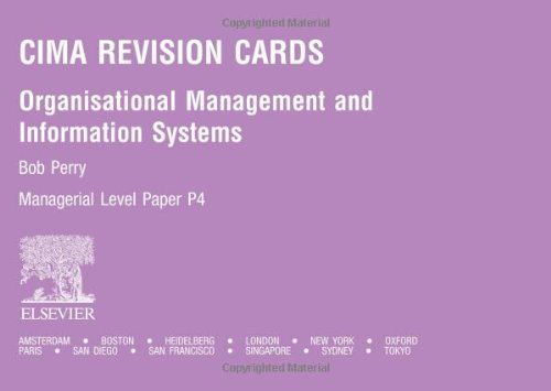 Buy Organisational Management and Information Systems: P4 (CIMA Revision Cards) — BookShops.in