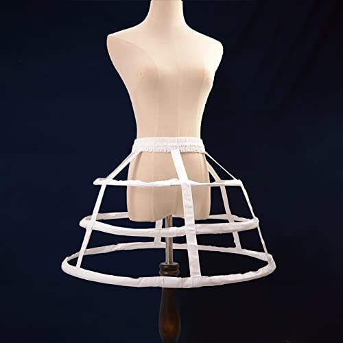 Image of Women Crinoline Petticoat Hoops Skirt Short Half Slip Underskirt for Girls Wedding Bridal Underskirt Slip