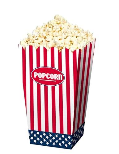 Folat Sachets de Popcorn Fête USA-4 pièces, 29671, Multicolore, Taille Unique