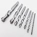 Carbide Left Hand Drill Bits Set 3-8mm Straight Shank Screw Extractor Tools for Removing Broken Bolts and Damaged Screws Compatible with Electric Drills(5mm)