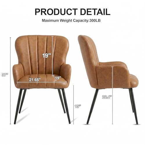 Sillón Plegable Marrón con Respaldo Alto Moderno miniatura 2