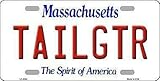 TNND Tailgtr Massachusetts Neuheit Metall Nummernschild Schild 15,2 x 30,5 cm