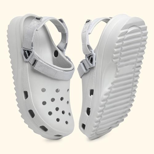 Image of YOHO Hacker Clogs for Men | Waterproof Monsoon Footwear & Rainy Shoes | Adjustable Strap Cushioned Sandals
