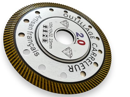 Dekton Diamond Cutting Disc 125 mm – Ultra Thin 1.1 mm – Professional Blade for Tiles, Porcelain, Marble, Stone & Ceramic – Clean Precision Cut – Outillage Carreleur 2.0 - 6