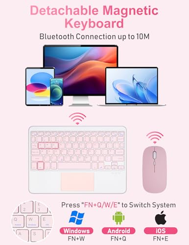 Étui clavier Bluetooth avec pavé tactile pour iPad A16 11" résistant aux chocs - 5