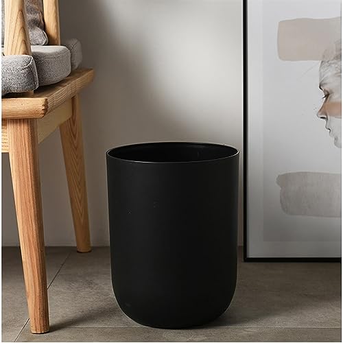 Poubelle salon et bureau compacte corbeille blanche - 3