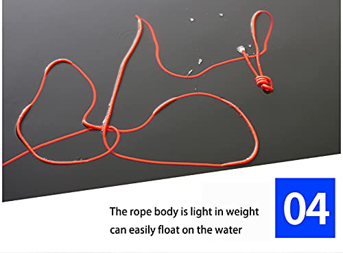 Gouccpu Water Rescue Throw Rope Outdoor Professional Water Floating Lifesaving Rope Floating Lifeline Water Rescue Lifeguard Rope With Hand Ring 30Meter Outdoor Buoyant Rope With Spring Hook #TOP5