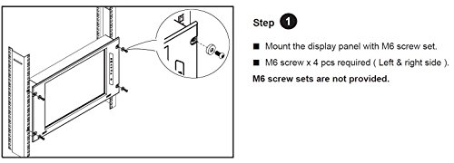 Crystal Image Technologies - Rackmount Lcd Panel - 6U 17" 1920 X 1080 With Vga & Dvi Input, Part#Rmp-161-F17, 3 Year Warranty #TOP4