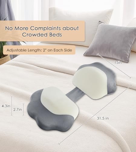 Image of Pregnancy Pillows for Sleeping, Memory Foam Maternity Pillow Support for Back Belly HIPS, Adjustable Travel Wedge Pillow for Pregnant Women, Side Sleeping Pregnant Pillows with Velvet Cover