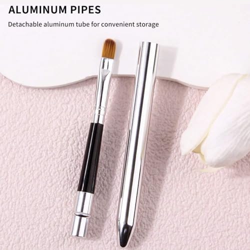 Lip-Brush-2pcs-Concealer-Brushes-Ergonomic-Retractable-Sealing-Design-Small-Easy-Cleaning-Single-Head-Aluminium-Tube-Lipstick-Brush