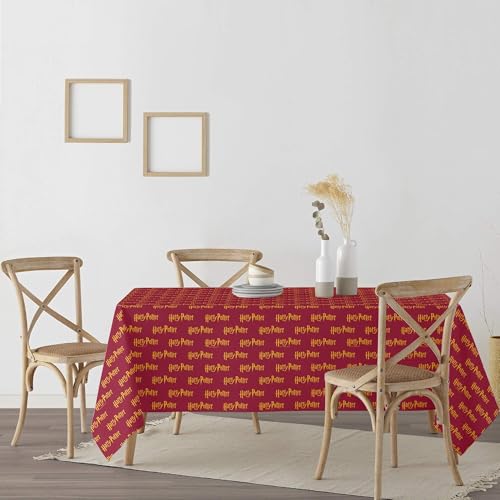 Nappe résinée Harry Potter Basic 5 ronde antitache rouge pour table - 4