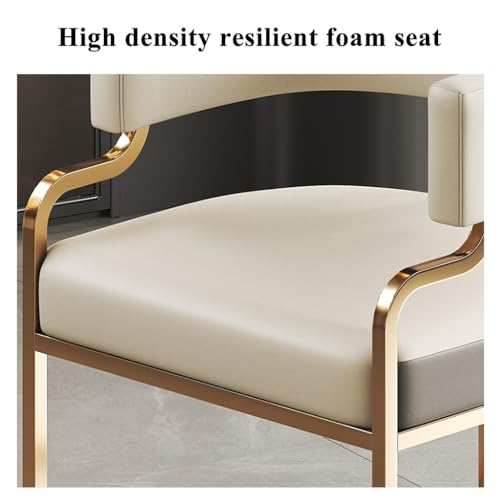 Sillón Moderno Tubular Piel Sintética Blanco miniatura 4