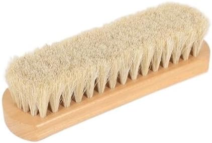 Bristle Scrub Brush Solid Wood Beech Shoe Square Horsehair Polishing