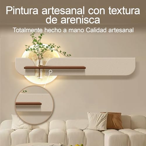 Décoration murale LED 3D en grès irrégulier, œuvre d'art moderne