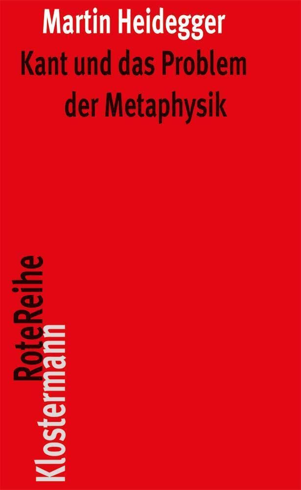 Kant Und Das Problem Der Metaphysik