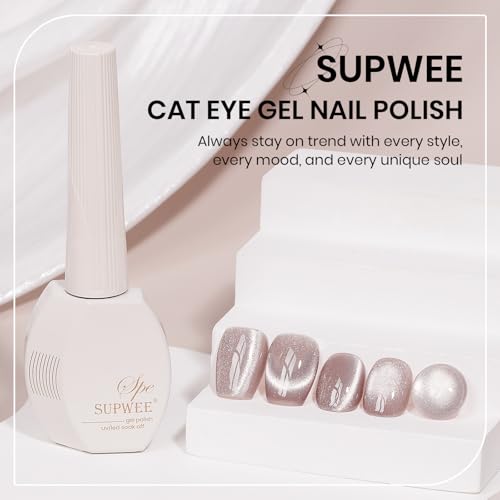 Esmalte de uñas Nude Cat Eye Gel 15ml cristal holográfico miniatura 7