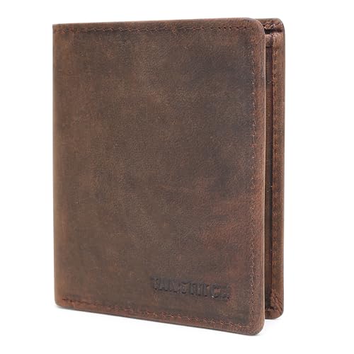 Image of TANSTITCH Slim Leather Wallet || Small,Compact, Minimalist & Thin Wallet || RFID Protected || Front Pocket Carry