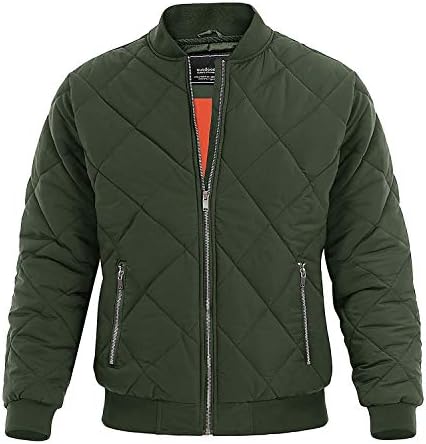 quilted green bomber jacket