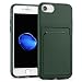 Produktbild CoolGadget Schutz Hülle aus TPU für iPhone SE 2.Generation, Rückschale Handyhülle [Kartenfach aus Microfaser] Ultra Slim Case iPhone 8, 7 Handy Cover Grün