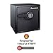 SentrySafe Fireproof and Waterproof Black Steel Home Safe with Digital Keypad Lock and Organization Trays for Money, Documents, 1.23 Cubic Feet, SFW123EU