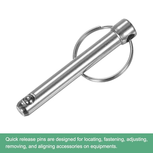 M METERXITY 4er-Pack Schnellspannstifte, Durchmesser 5/16 [8mm], Nutzlänge 1,85 [47mm] Bimini Top Stift Gesamtlänge 2,17 [55mm] Hardware-Stifte