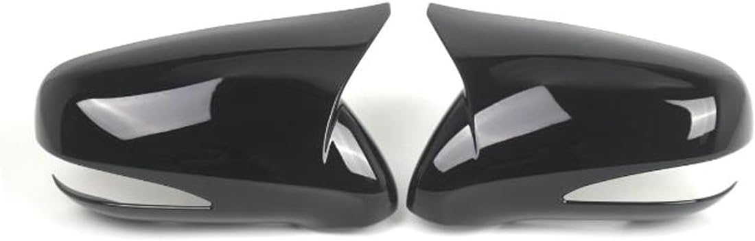 2 pcs Compatible for Lexus IS IS250 IS350 2009-2013,for Lexus IS F 2009-2014,Rearview Mirror Cover Caps Glossy Pure Black Door Wing Mirror Trim Decoration(Only FIT with Turn Light Type)