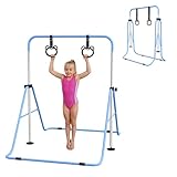 HOMCOM Barre de Gymnastique pour Enfants, Barre Horizontale, équipement de Gymnastique Pl...