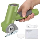 Elektrische Schere, Kartonschneider Schnurlose, 4V Elektrische Schneidemaschine Kabellose Elektrische Elektrischer Kistenschneider für Papier, Pappe, Teppich, Leder, Filz, Geschenke für Familie