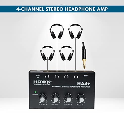 Image of Hawk HA4+ 4 Channel Headphone Amplifier